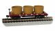 Old-Time Wood Tank Car with 3 Tanks - Ready to Run, N Scale, Bachmann Industries 15555