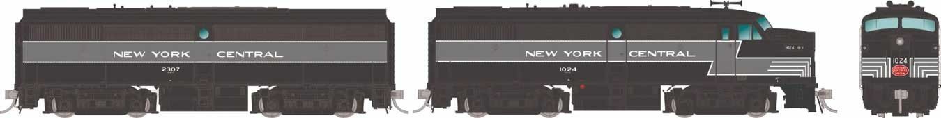 Alco FA1-FB1 Set - Standard DC, HO Scale, Rapido Trains Inc 37070
