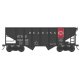 55-Ton Fishbelly Hopper - Ready to Run - Reading - H0 - Walthers 6-43090