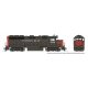 EMD GP40 - Standard DC -- Cotton Belt SSW 7602 (1966, gray, red), HO, Rapido Trains Inc 40024