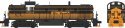 Alco RS3 Phase 2 - Standard DC -- Denver & Rio Grande Western 5201 (black, Aspen Gold), HO, Bowser Manufacturing Co. 25425