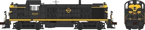Alco RS3 Phase 1 - Standard DC -- Erie 918 (black, yellow, Large Louvers), HO, Bowser Manufacturing Co. 25443