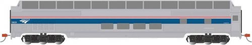 Budd 85′ Full-Length Dome with Lights - Ready to Run - Silver Series(R), HO Scale, Bachmann Industries 13001