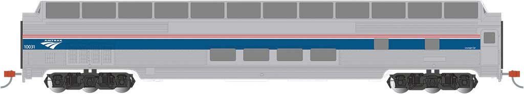 Budd 85′ Full-Length Dome with Lights - Ready to Run - Silver Series(R), HO Scale, Bachmann Industries 13001