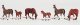 Chestnut Horses - Scenic Accents(R), HO Scale, Woodland Scenics 1842