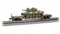 52′ Deressed-Center Flatcar with Sheridan Tank - Ready to Run, N Scale, Bachmann Industries 71388