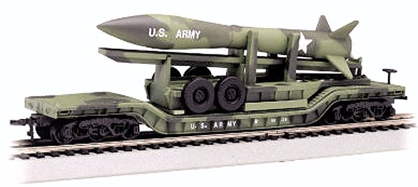 Silver Series(R) Depressed-Center Flatcar - Ready to Run, N Scale, Bachmann Industries 71396