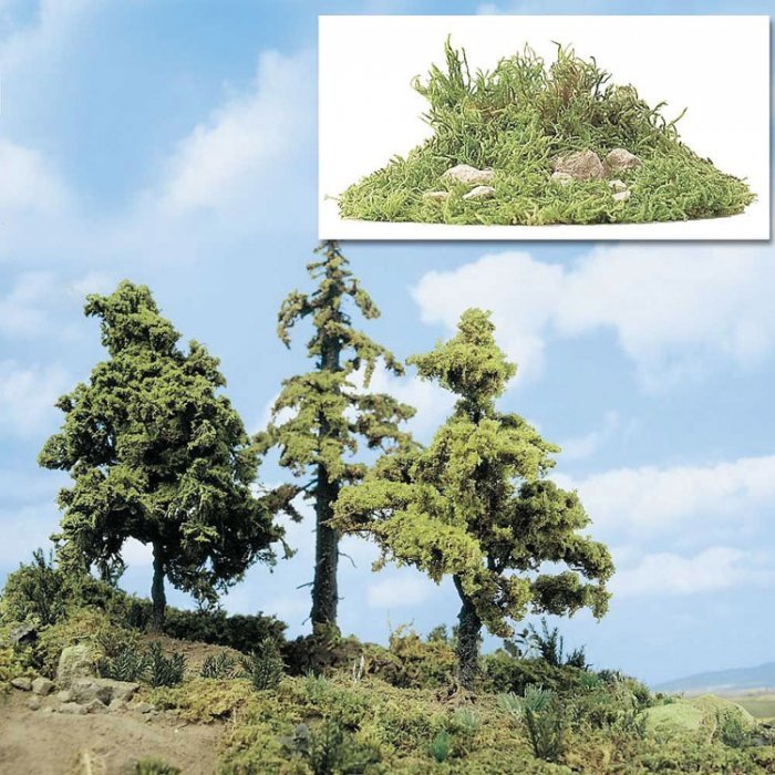 Natural Moss for Bushes, ALL Scales, Busch Gmbh & Co Kg 7350