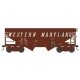 55-Ton Fishbelly Hopper - Ready to Run - Western Maryland - H0 - Walthers 6-43091