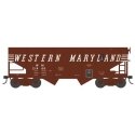 55-Ton Fishbelly Hopper - Ready to Run - Western Maryland - H0 - Bowser Manufacturing Co.43091
