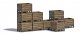 Wooden Harvest Crates, HO Scale, Busch Gmbh & Co Kg 1980