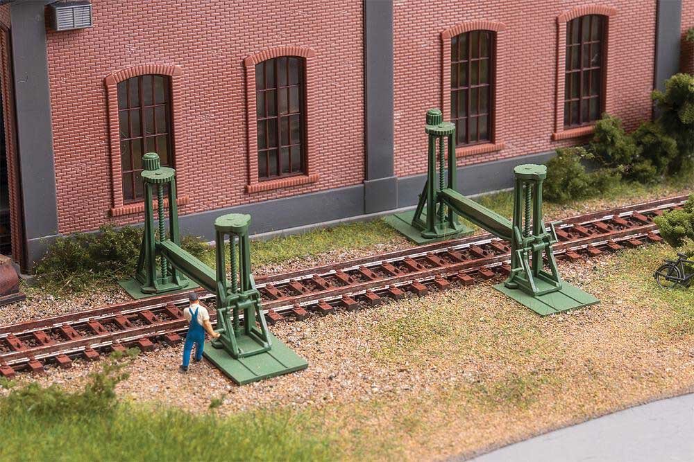 Spindle Freight Car Jacks, HO Scale, Faller Gmbh 180002