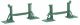 Spindle Freight Car Jacks, HO Scale, Faller Gmbh 180002