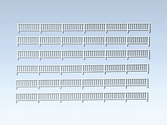 Fencing, Era III, N Scale, Faller Gmbh 272401