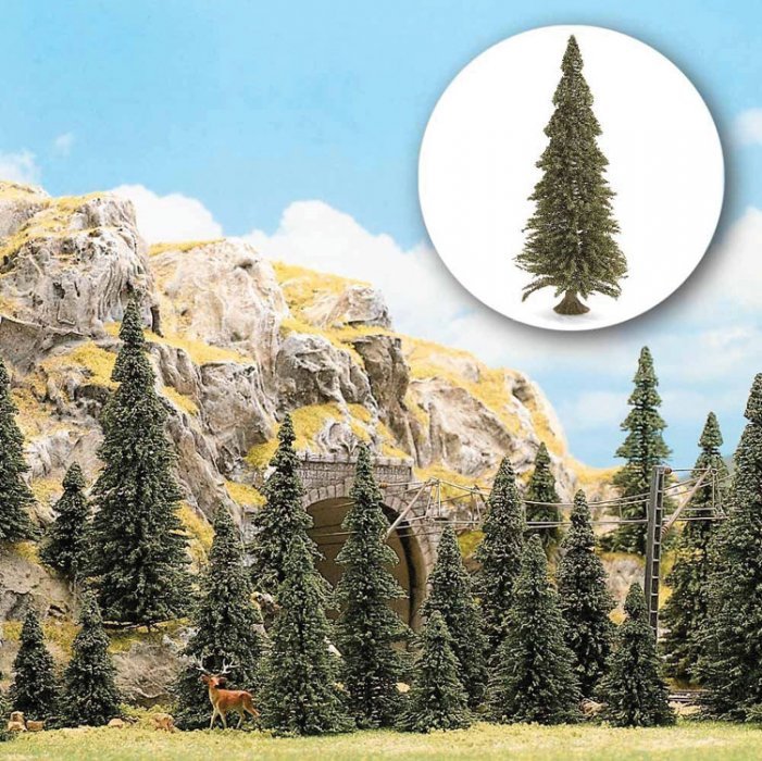 Trees Conifers, N Scale, Busch Gmbh & Co Kg 6577