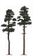 Pine Trees, HO Scale, Busch Gmbh & Co Kg 6143