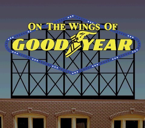 Goodyear Wings Animated Billboard, ALL Scales, Micro Structures 444052