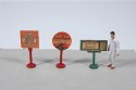 Vintage Gas Station Curb Signs, HO Scale, JL Innovative Design 466