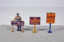 Vintage Gas Station Curb Signs, HO Scale, JL Innovative Design 475