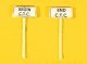 Custom Railroad Right-of-Way Signs, HO Scale, JL Innovative Design 838