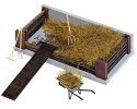Compost Pile w/Concrete Baseplate and Wooden Side Beams (plastic and wood), HO Scale, Busch Gmbh & Co Kg 1526