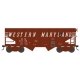 55-Ton Fishbelly Hopper - Ready to Run - Western Maryland - H0 - Walthers 6-43092