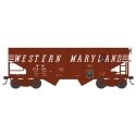 55-Ton Fishbelly Hopper - Ready to Run - Western Maryland - H0 - Bowser Manufacturing Co. 43092