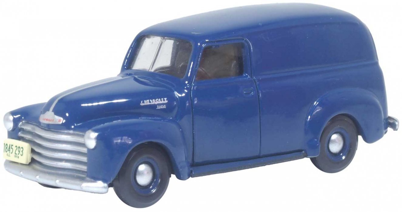 1950 Chevrolet 3100 Cargo Van - Assembled, HO Scale, Oxford Diecast 87CV50006