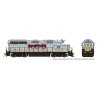 EMD GP40 - Standard DC -- National Railway Rquipment 3152 (Ex-KCS, gray, red, yellow), HO, Rapido Trains Inc 40042