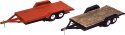 Wood-Deck Tandem 2-Axle Car Trailers - Kit, HO Scale, JL Innovative Design 923