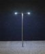 Pole-Mast Double-Arm LED Street Light, HO Scale, Faller Gmbh 180203