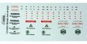 Vehicle Decal Set, HO Scale, Lonestar Models 12021