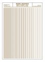 Dry Transfer Stripes - .010, 1/64, .022, 1/32 & 3/64′ Wide, ALL Scales, Woodland Scenics 761