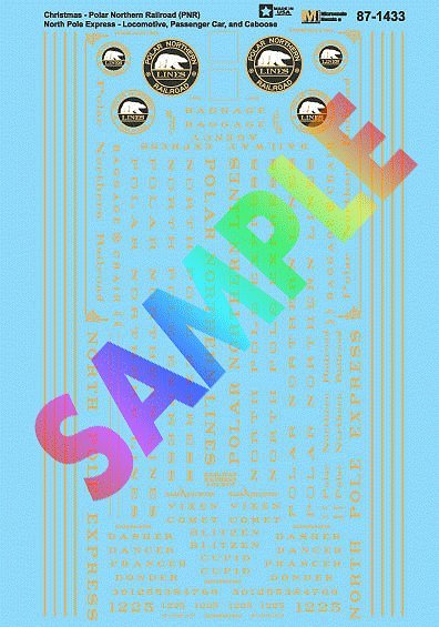 Railroad Decal Set, N Scale, Microscale Industries Inc 601433