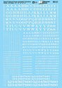 Alphabets and Numbers, N Scale, Microscale Industries Inc 70121