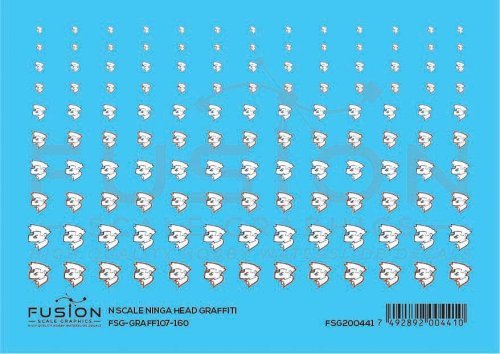 Graffiti Decal Set, N Scale, Fusion Scale Graphics 200441