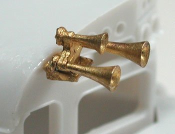 Air Horns (Unpainted Brass Casting), HO Scale, Cal Scale 577