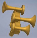 Nathan K3 Air Horn K3LAR2, HO Scale, Cal Scale 688