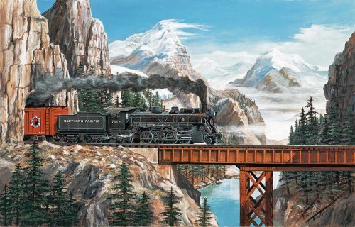 Summit Pass Train Puzzle, ALL Scales, Train Enthusiast Vendors 39909