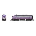 EMD F3A - Sound and DCC - Paragon4(TM) -- Atlantic Coast Line 344 (purple, silver, yellow, black), N, Broadway Limited Imports 9