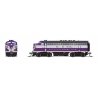 EMD F3A - Sound and DCC - Paragon4(TM) -- Atlantic Coast Line 344 (purple, silver, yellow, black), N, Broadway Limited Imports 9
