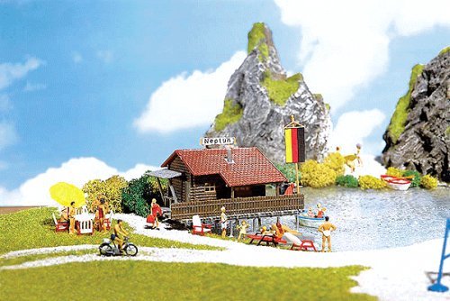 Boathouse & Boat, HO Scale, Faller Gmbh 130284