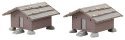 Hay Barn 2-Pack, HO Scale, Faller Gmbh 130636