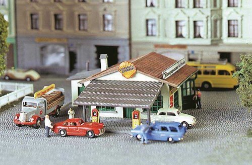 Gas Station, N Scale, Faller Gmbh 232542