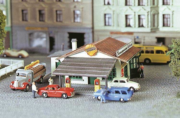 Gas Station, N Scale, Faller Gmbh 232542