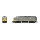 EMD F3A - Sound and DCC - Paragon4(TM) -- Clinchfield 800 (Restored Museum Scheme, gray, yellow), N, Broadway Limited Imports 92