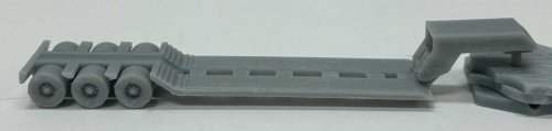 Lowboy Trailer with Hitch - Kit, Z Scale, Phoenix Precision Models 34005