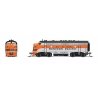 EMD F7A - Sound and DCC - Paragon4(TM) -- Western Pacific 917-D (silver, orange, black), N, Broadway Limited Imports 9253