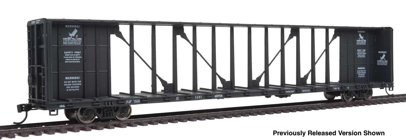 72′ Centerbeam Flatcar w/Standard Beam - Ready to Run, HO Scale, WalthersMainline 50739