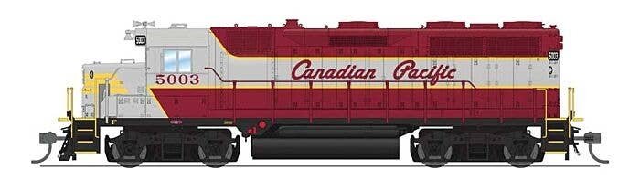 EMD GP35 Low Nose - Standard DC - Stealth -- Canadian Pacific 5010 (maroon, gray, Script Lettering), HO, Broadway Limited Import